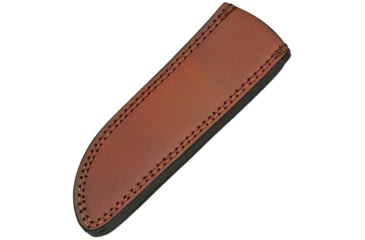 Image of Pakistan Leather Sheath Drop Point, Measures 8 1/4in X 2 1/2in, Fits 9 1/2in To 10 1/2in Drop Point Hunting Knife, Brown Leather Construction, Black, SHE660710
