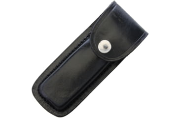 Image of Pakistan Leather Sheath, Fits Most 5in Folding Knife, Snap Closure, Black, SHE-2033225