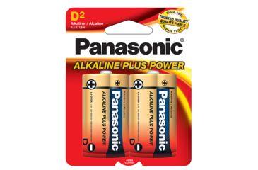 Image of Panasonic Alkaline Size D Plus Power Batteries - Pack of 2 AM1PA2B