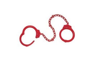 Image of Peerless Handcuff 703 - Leg Iron - Red 4740R