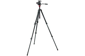 Image of Manfrotto 055 Carbon Fiber Tripod w/3S Photo Movie Head
