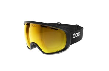 Image of POC Fovea Clarity With Extra Lens Snow Goggles, Uranium Black/Spektris Orange, 40405BKO