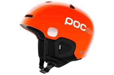 Image of POC POCito Auric Cut SPIN Snow Helmet, Fluorescent Orange, Extra Small/Small, PC104989050XSS1