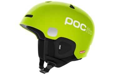 Image of POC POCito Auric Cut SPIN Snow Helmet, Fluorescent Yellow/Green, Extra Small/Small, PC104988234XSS1