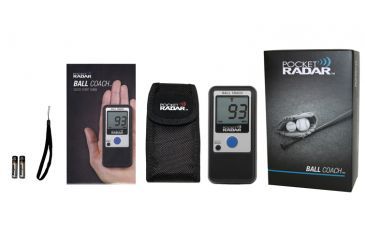 Image of Pocket Radar Pocket Radar Personal Speed Radar Gun and Sports Training Tool, Black, Ball Coach Pro-Level Speed Training Tool, 4.7 x 2.3 x 0.8 in. 5176600206-CE