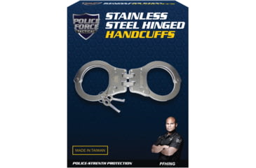 Image of Police Force Tactical Stainless Hinged NIJ Handcuff
