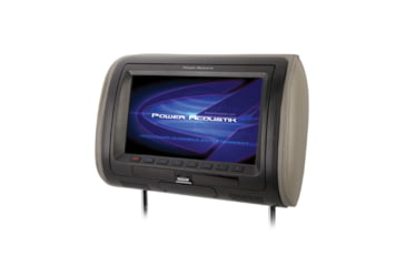 Image of Power Acoustik Universal Headrest Monitor with IR Transmitter &amp; 3 Interchangeable Skins, 9, H-91CC