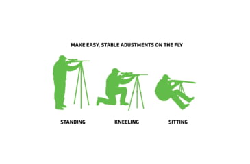 Image of Primos Hunting Pole Cat Tall Tripod Shooting Stick, Clam, 65484