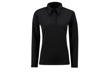 Image of Propper I.C.E. Womens Performance Polo-Long Sleeve, Black, 2XL, F5357720012XL