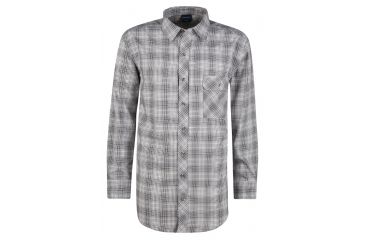 Image of Propper Mens Covert Button-Up Long Sleeve Shirt,Steel Grey Plaid,L2 F53170V014L2
