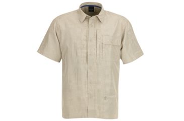Image of Propper Mens Independent Button Up Shirt Poly Khaki Plaid XL F53520V209XL