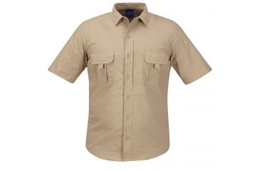 Image of PROPPER Summerweight Tactical Mens Short Sleeve Shirt, Khaki, XS F53743C250XS