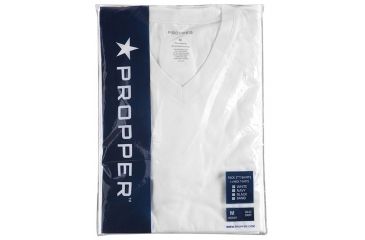 Image of Propper V-Neck T-Shirts,Pack of 3,White,Medium F53470U100M