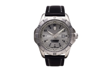 Image of ProTek Steel Dive Watch, SS Case/Silver Dial/Black Strap, One Size, PT2004