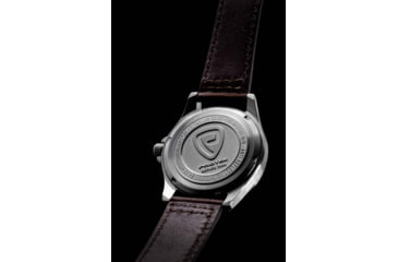 Image of ProTek Titanium Field Watch, Titanium Case/Black Dial/Dark Tan Strap, One Size, PT3001