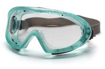 Image of Pyramex Capstone Safety Goggle - Chemical Green Frame, Clear AF Lens