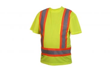 Image of CSA Lumen-X T-Shirt w/Contrasting Reflective Tape, Hi-Vis Lime, Large