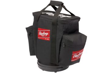 Image of Rawlings Baseball Bucket Ball Bag, Black 1007659