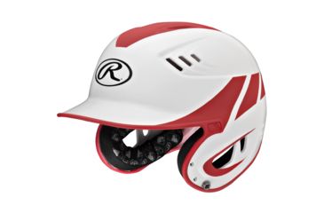 Image of Rawlings Velo Series Junior 2-Tone Home Batting Helmet, Red 1007756