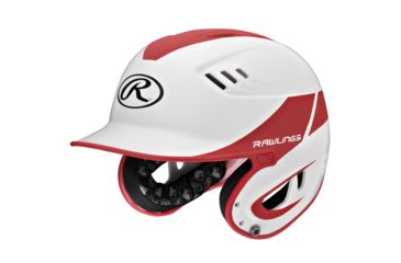Image of Rawlings Velo Series Senior 2-Tone Home Batting Helmet, Red 1007765