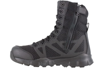 Image of Reebok Mens Dauntless Ultra-Light Seamless 5in Athletic Hiker Boots w/ Side-Zip, Black, 6, RB8720-BLACK-6-MENS-M