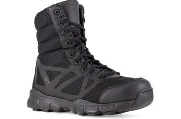 Image of Reebok Mens Dauntless Ultra-Light Seamless 5in Athletic Hiker Boots w/ Side-Zip, Black, 6, RB8720-BLACK-6-MENS-M