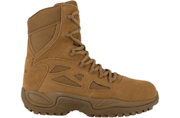 Image of Reebok Mens Rapid Response RB Stealth 8in Boot w/Side Zipper, Coyote, 5.5, RB8850-COYOTE-5.5-MENS-M