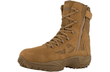 Image of Reebok Mens Rapid Response RB Stealth 8in Boot w/Side Zipper, Coyote, 5.5, RB8850-COYOTE-5.5-MENS-M