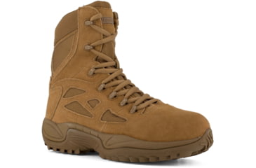 Image of Reebok Mens Rapid Response RB Stealth 8in Boot w/Side Zipper, Coyote, 5.5, RB8850-COYOTE-5.5-MENS-M