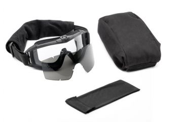 Image of Revision Asian Locust Fan Goggles, Black - Essential Kit w/ 2 Lenses 4-0308-0030