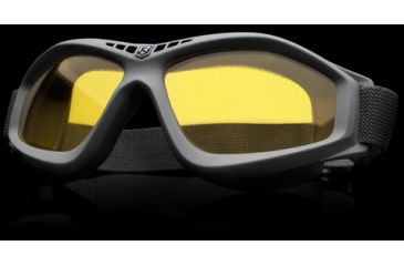Image of Revision Military Eyewear Bullet Ant Tactical Goggle Basic Kit - Yellow High-Contrast Lens, Black Frame 4-0045-0131