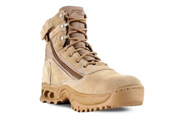 Image of Ridge Footwear Air-Tac 3003Z Desert Storm Zipper Quarter Tactical Boots, Mens, 7in Height, Regular, Desert Tan, 6.5 US, 3003Z-S6.5
