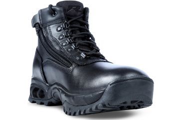 Image of Ridge Outdoors 8003ALWP Mid Side Zip All Leather Waterproof Boot, Black, 8 8003ALWP8.0