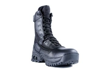 Image of Ridge Outdoors Ghost Steel Toe Leather Boot,Zipper,Slip Resistant,10 Wide, Black 8010ST-10.0 WIDE