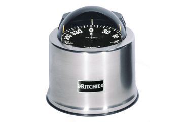 Image of Ritchie SP-5-C GlobeMaster Compass - Pedestal Mount - Stainless Steel - 12V - 5 Degree Card 13792