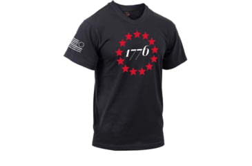 Image of Rothco 1776 T-Shirt - Black, 2XL, 10832-2XL