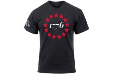 Image of Rothco 1776 T-Shirt - Black, 2XL, 10832-2XL