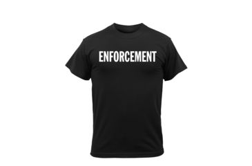 Image of Rothco 2-Sided Enforcement T-Shirt, Small, 4612-S