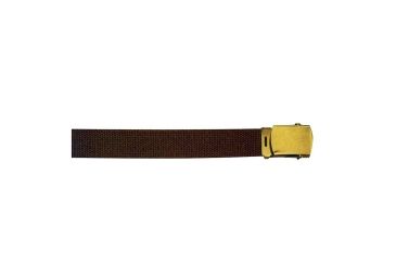 Image of Rothco 44 Inch Military Web Belts, Gold, Brown, 4185-Gold-Brown