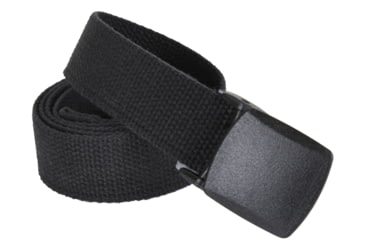 Image of Rothco 54 Inch Military Plastic Buckle Web Belt, Black, 4963