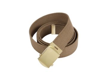Image of Rothco 54 Inch Military Web Belts, Gold, Coyote Brown, 4170-Gold-CoyoteBrown
