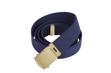 Image of Rothco 44 Inch Military Web Belts, Gold, Navy Blue, 4177-Gold-NavyBlue