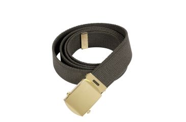 Image of Rothco 44 Inch Military Web Belts, Gold, Olive Drab, 4177-Gold-OliveDrab