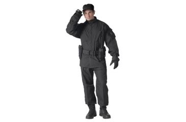 Image of Rothco Army Combat Uniform Shirt, Black, L, 5450-Black-L