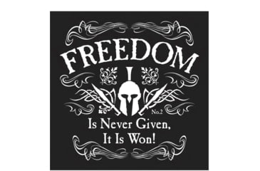 Image of Rothco Athletic Fit Freedom T-Shirt, Mens, Black, Small, 1187-870