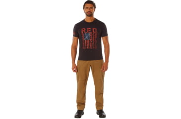 Image of Rothco Athletic Fit R.E.D. Remember Everyone Deployed T-Shirt, Black, Medium, 1847-Black-M