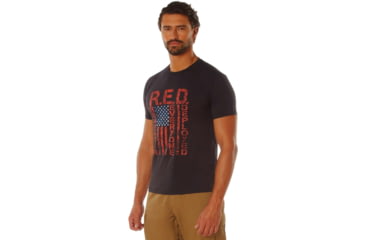 Image of Rothco Athletic Fit R.E.D. Remember Everyone Deployed T-Shirt, Black, Medium, 1847-Black-M