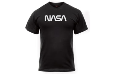 Image of Rothco Authentic NASA Worm Logo T-Shirt - Mens, Black, 2XL, 2145-2XL