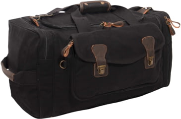 Image of Rothco Canvas Extended Stay Travel Duffle Bag, Black, 87790-Black