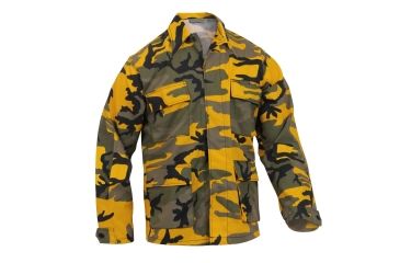 Image of Rothco Color Camo BDU Shirt, Stinger Yellow Camo, M, 8870-StingerYellowCamo-M